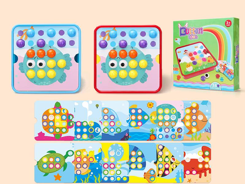 Mushroom Nail Puzzle - Sea Series