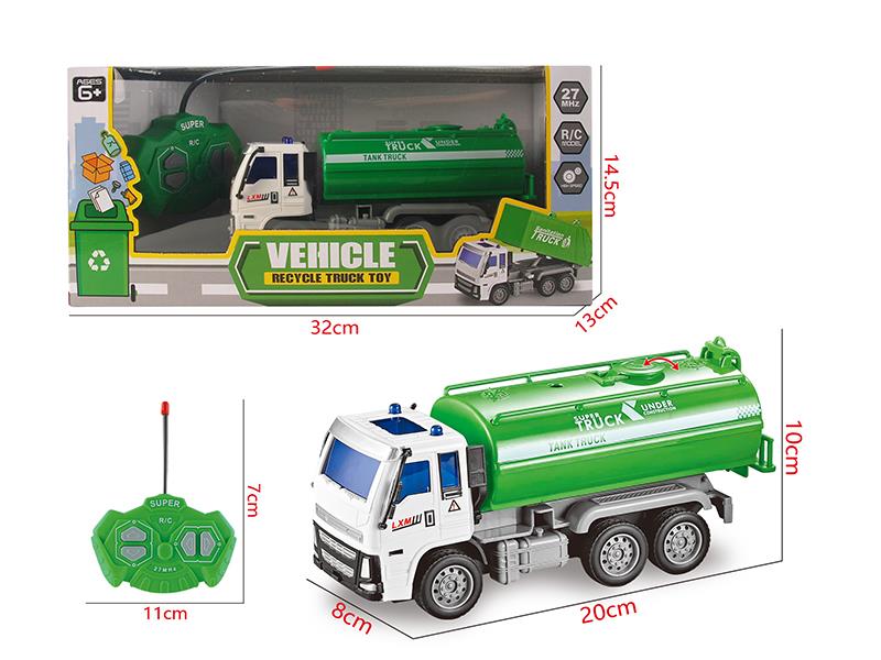 4-Channel Remote Control Sanitation Tank Truck