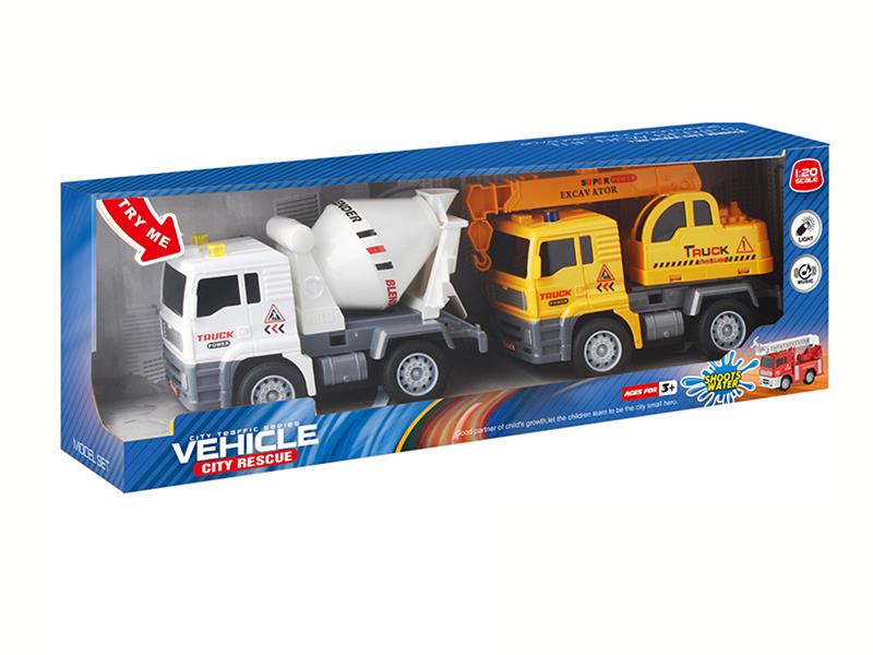 1:20 Friction Engineering Truck With Sound And Lights