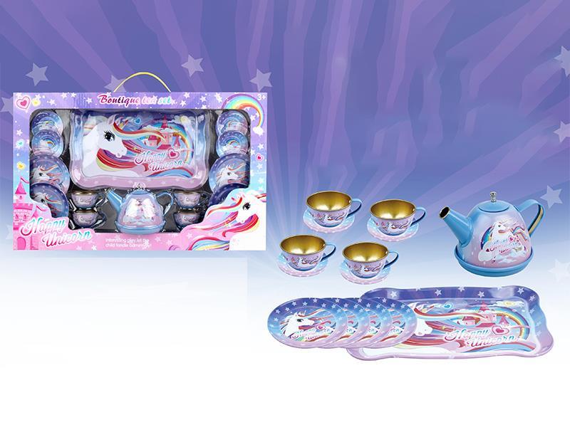 Tinplate Unicorn Tea Set