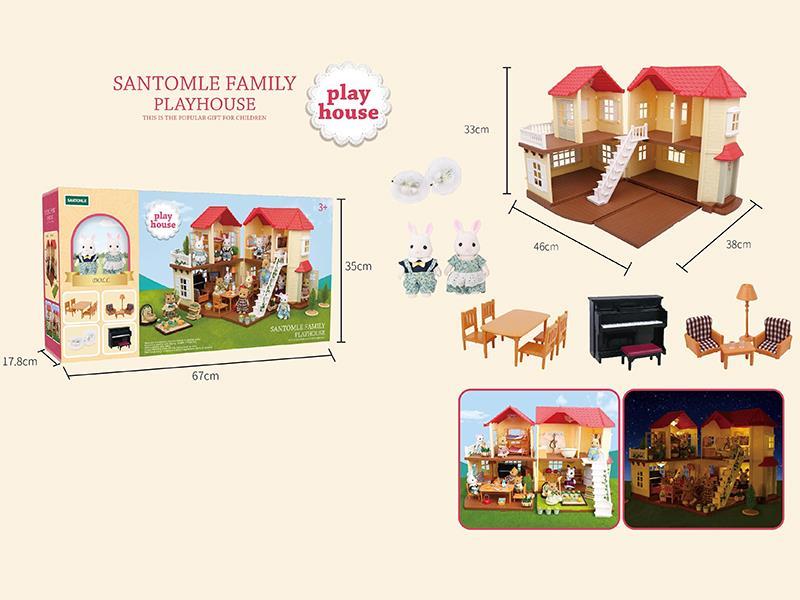 Villa House With Lights