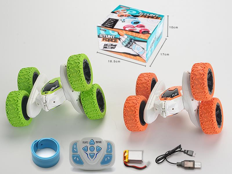 2.4G Programming Watch Remote Control Four-Wheel Stunt Car