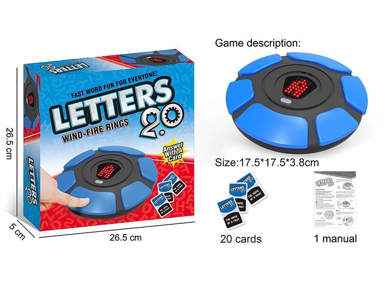 Letters 2.0 Wind-Fire Rings Board Game