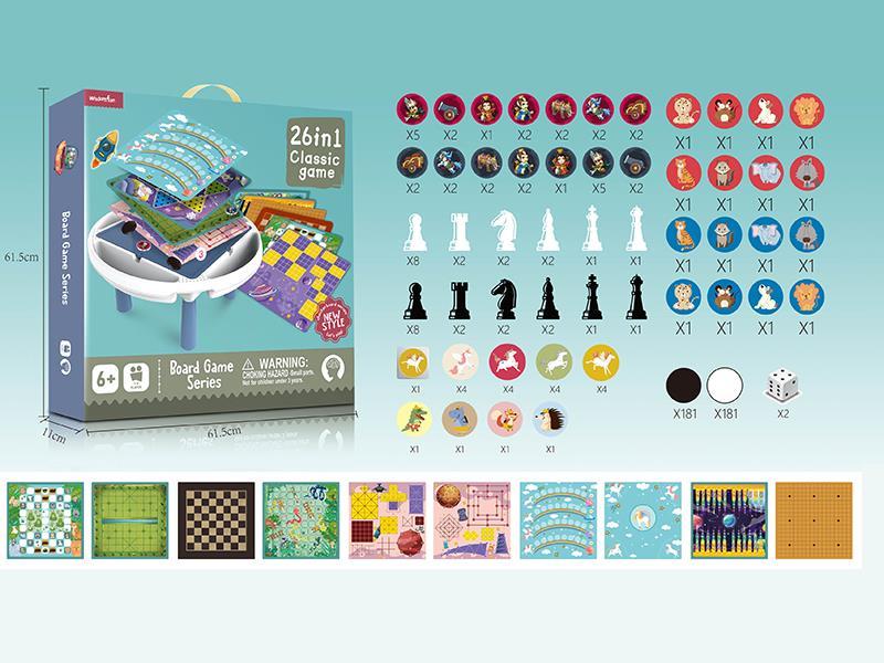 26 In 1 Board Game Table