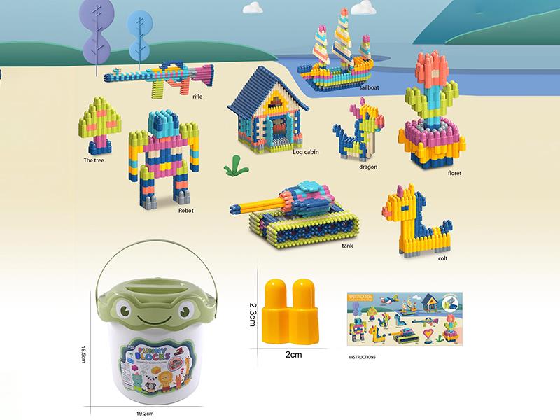 Morandi Color Bullet Head Building Blocks 400g(440PCS+)