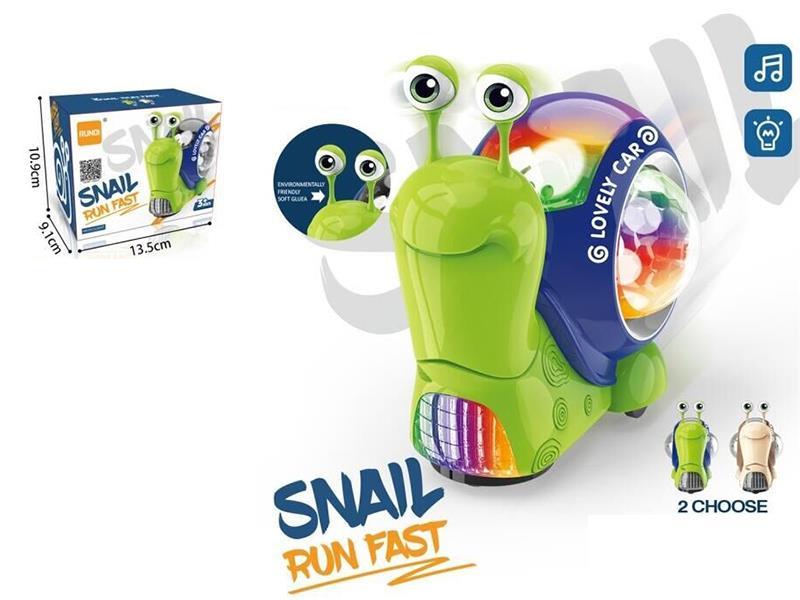 B/O Snail With Colorful Lights