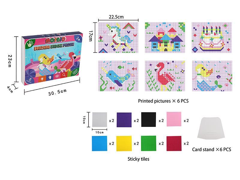 Diy Mosaic Building Block Puzzle-Girl