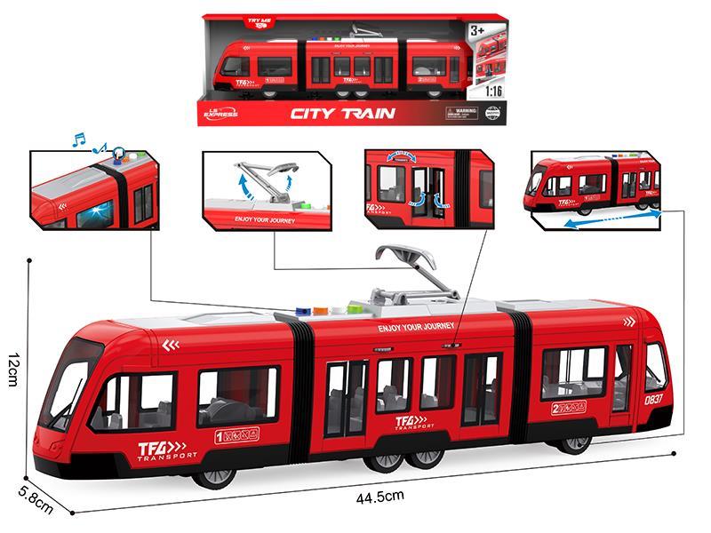 1:16 Friction Tram(Opening Door,Light & Sound)