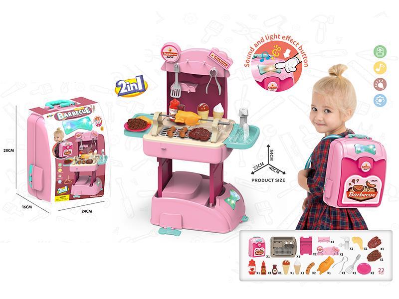 2 In 1 Backpack Barbecue With Sound And Light