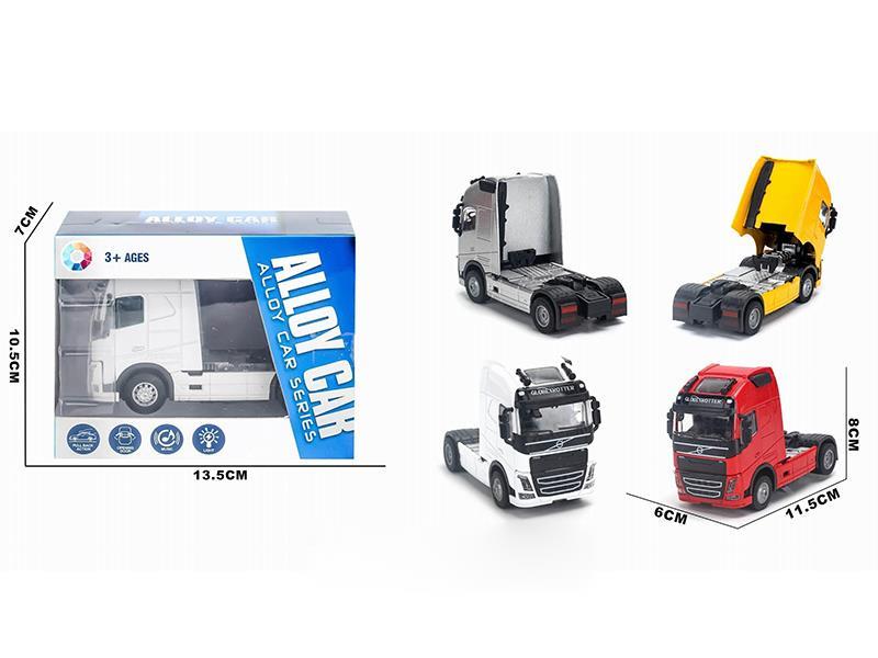 Alloy Trailer Truck With Lights And Music