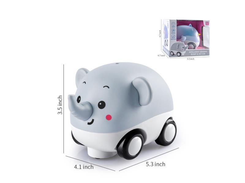 B/O Go And Bump Elephant Cartoon Car