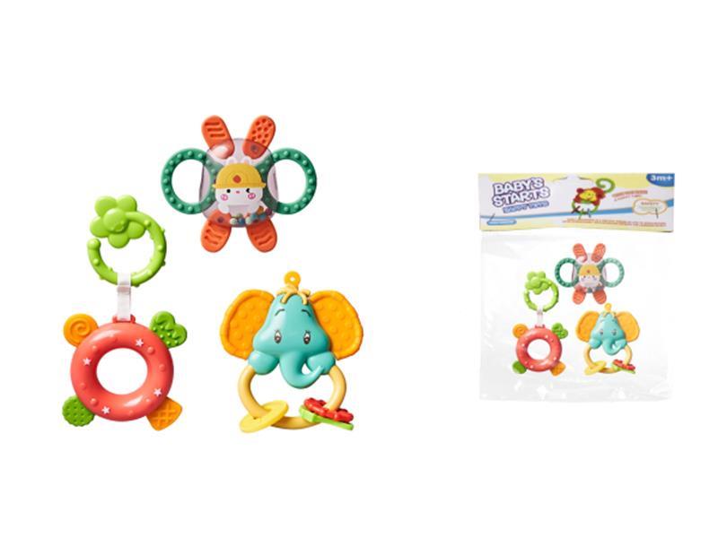 Baby Rattle Teether 3PCS