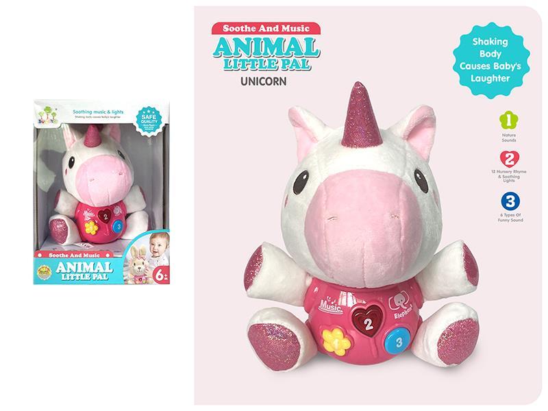 Plush Unicorn With Sounds And Light