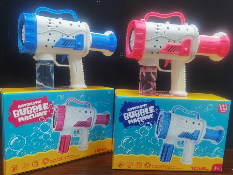 12 Hole Fully Automatic Rocket Launcher Bubble Gun With Light