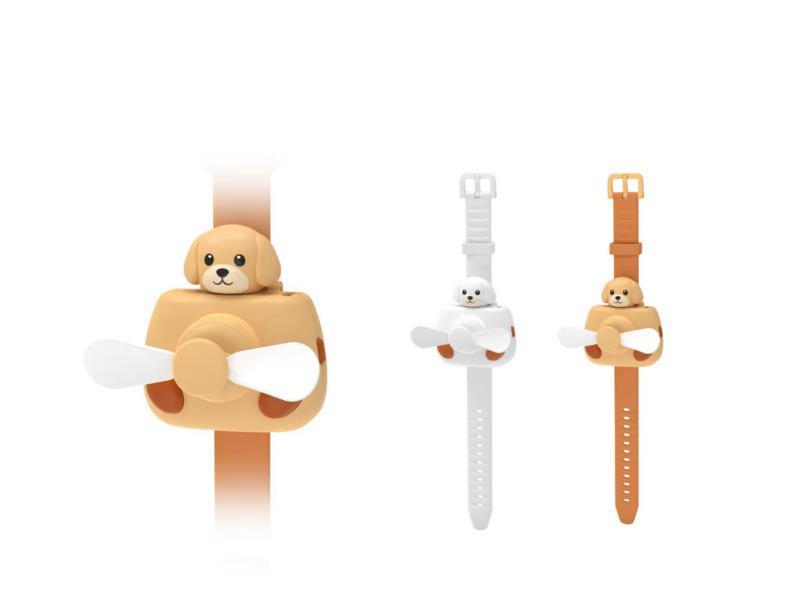Usb Charging Cute Puppy Watch Fan