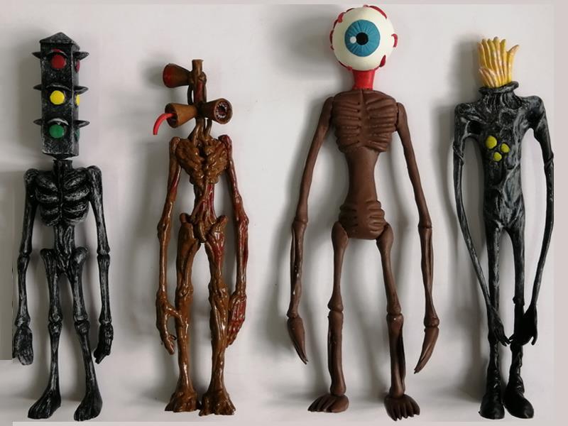 8-Inch Police Siren Head Doll (Glowing)