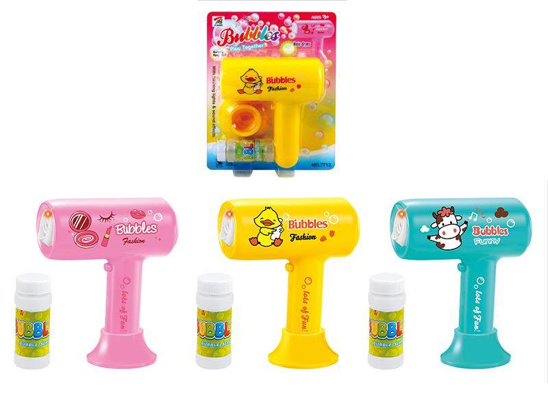 Hairdryer Bubble Machine With Light And Music