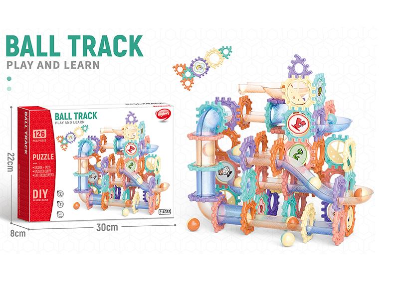 DIY Rolling Ball Track Building Blocks  126pcs