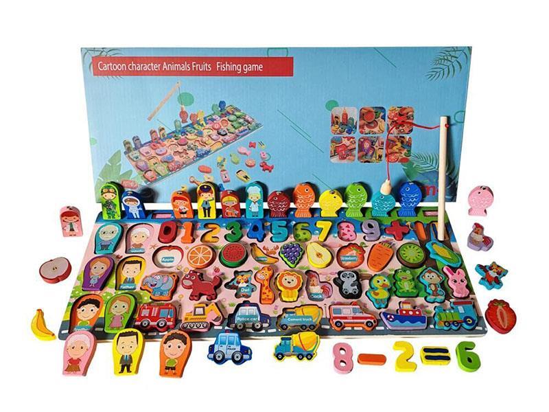 Wooden Multi-Functional 7-In-1 Logarithmic Board