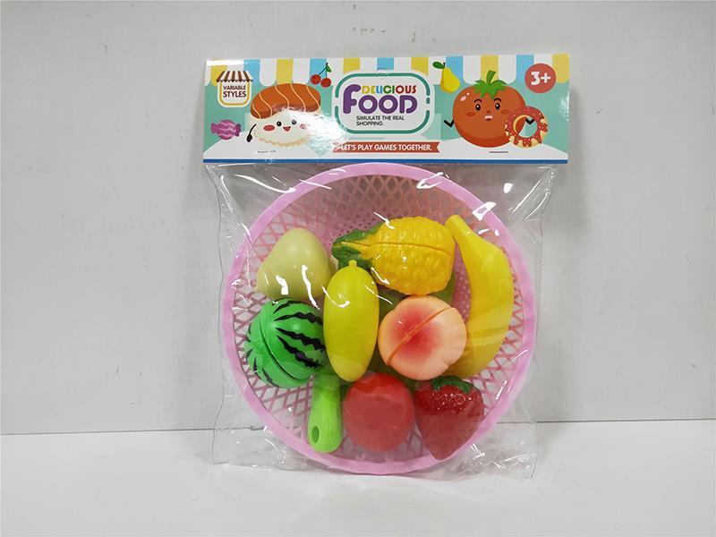 Cutting Fruits  Set With Basket