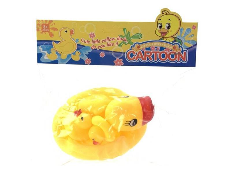 Vinyl Duck With 3 Little Yellow Ducks