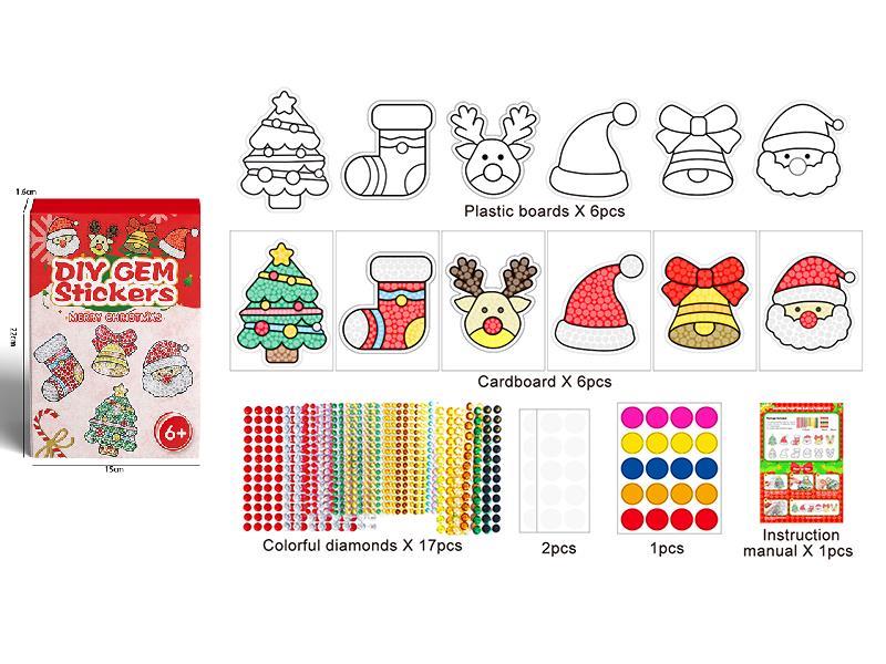 Christmas Series DIY Gem Stickers