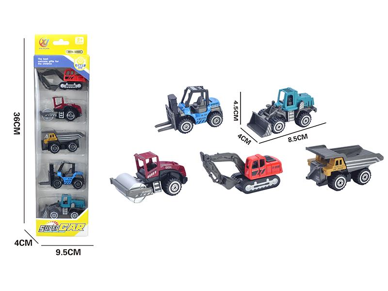 1:55 Slide Alloy Engineering Trucks 5pcs