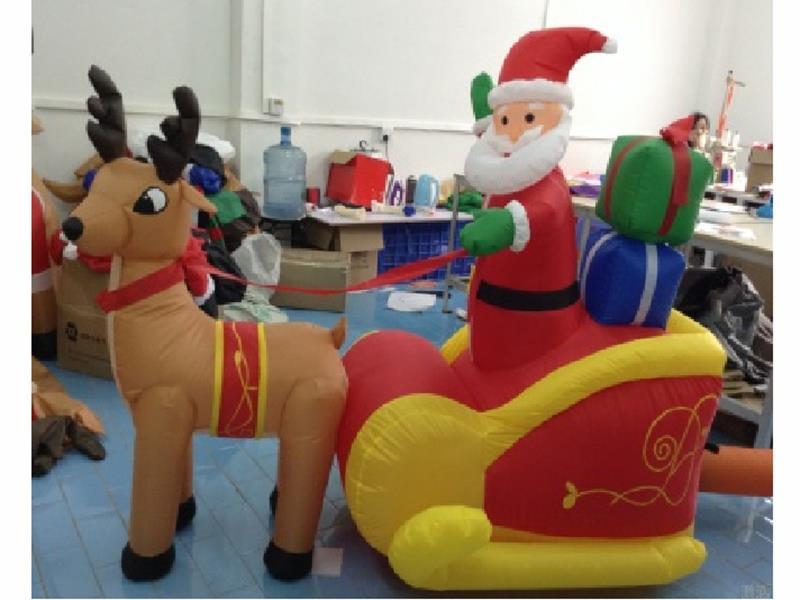 1.8m Santa Claus Sleigh Inflatable Model