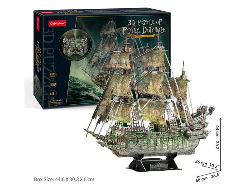 Flying Dutchman 3D Puzzle(With LED Light)