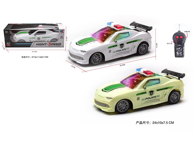 1:18 2CH Remote Control Bumblebee Police Car With 3D Lights