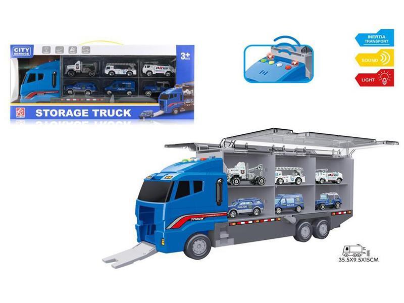 1:16 Police Storage Truck With Sound And Light