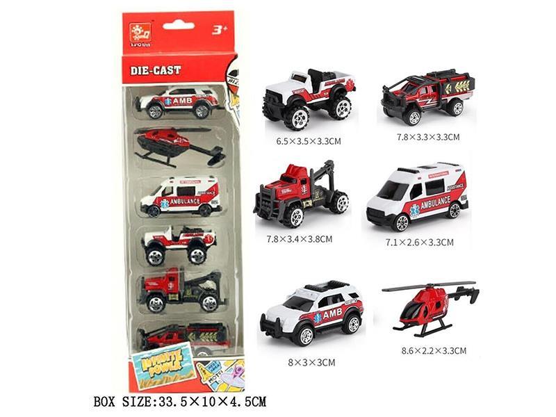 Alloy Cars Set 6pcs