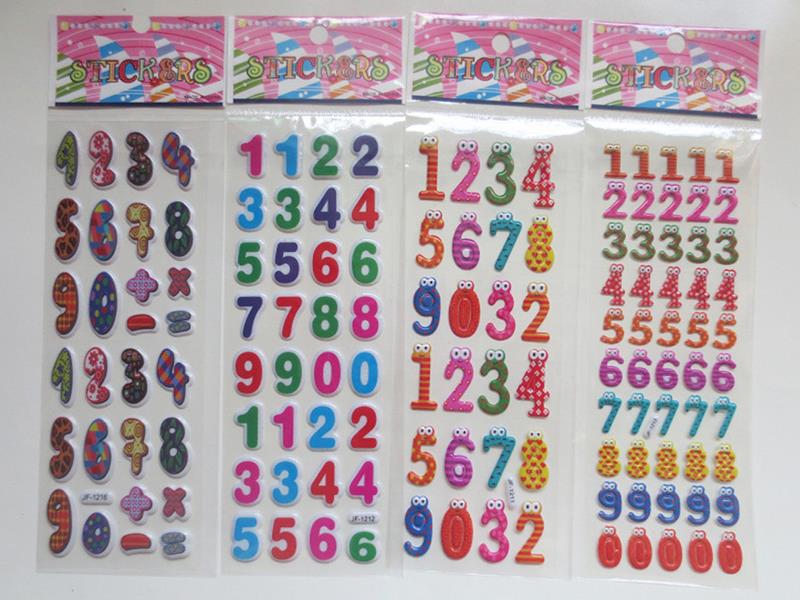 Numbers Stickers