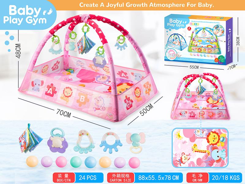 Baby Fence Fitness Blanket Crawling Mat(Pink)