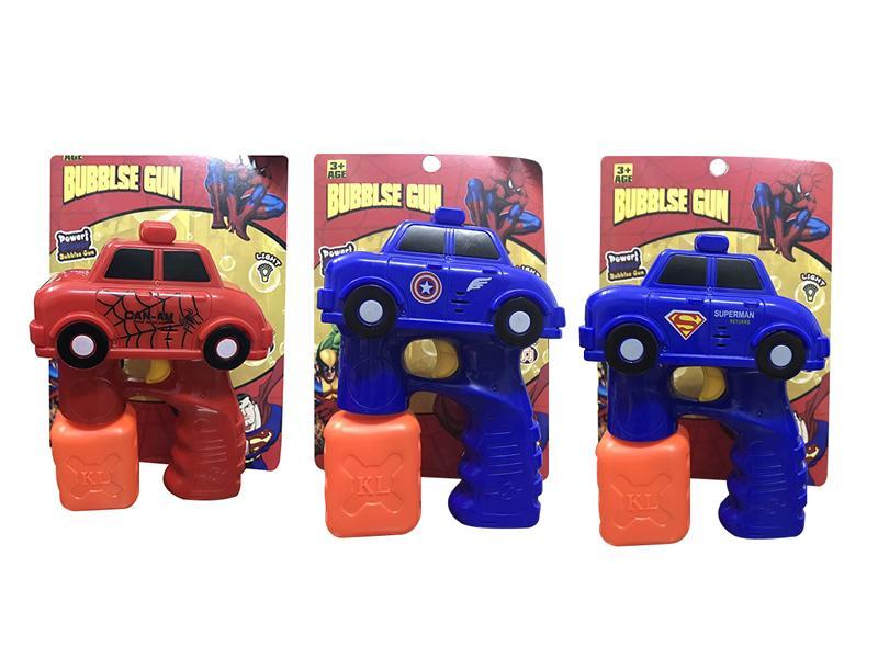 Solid Color Captain America,Superma,pider-Man  Bubble Gun（with light and music）1pcs Bubble