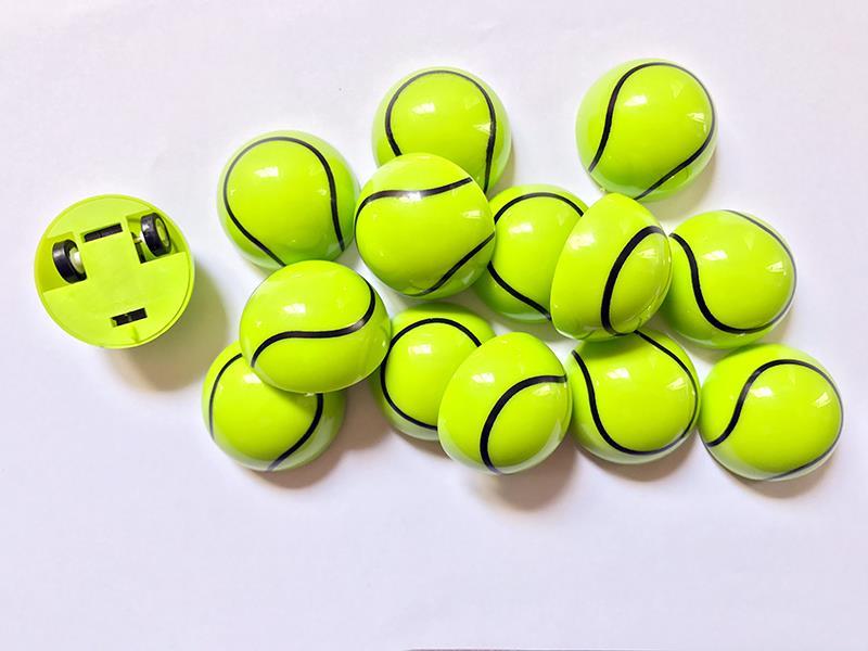 Solid Color Semicircular Pull Back Tennis Ball