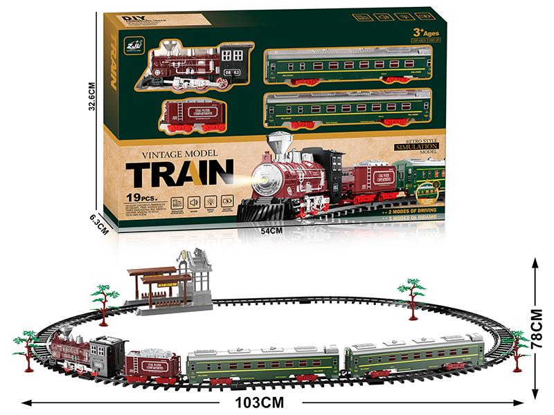 Classical Rail Train(Sound And Lights)2 Modes Of Driving