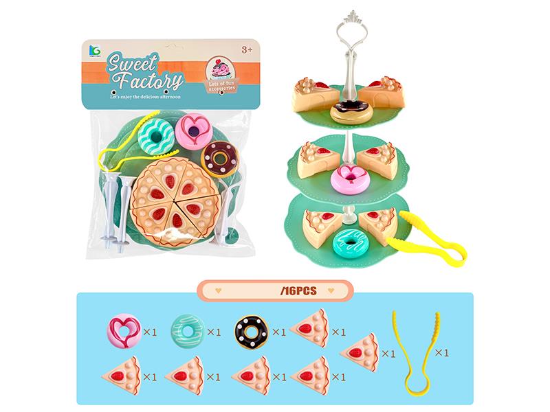 Three Layer Dessert Stand Dessert Set 16