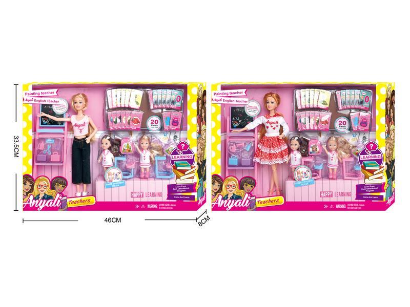 Fashion Doll Teacher Classroom Set