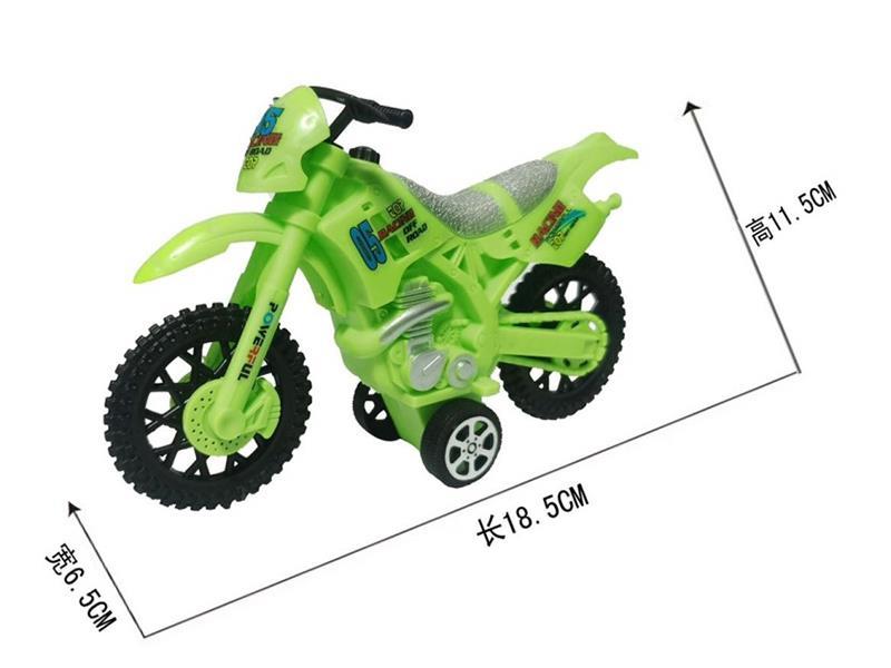 Friction Black Wheel Motorcycle