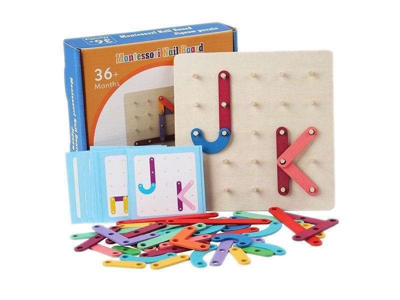 Montessori Nail Board Puzzle