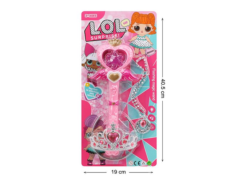 Angel Magic Wand + Crown Necklace