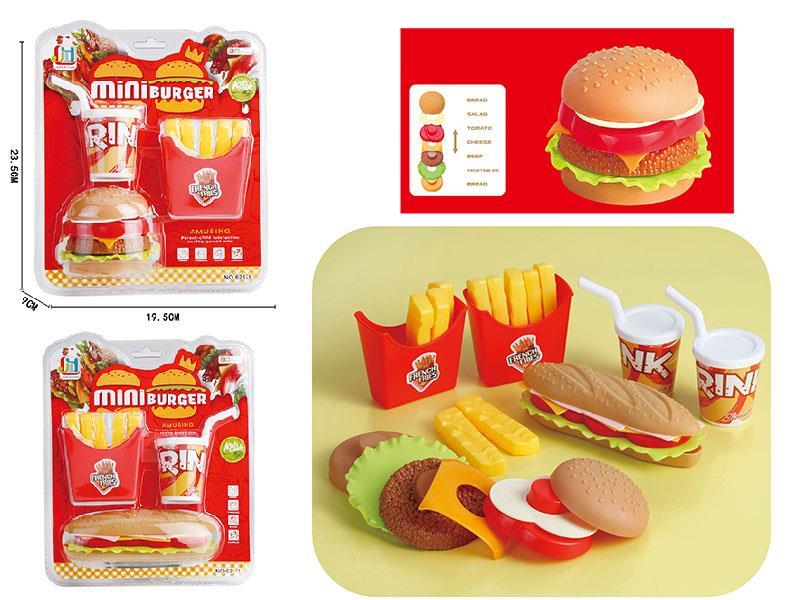 Burger, Coke And Fries