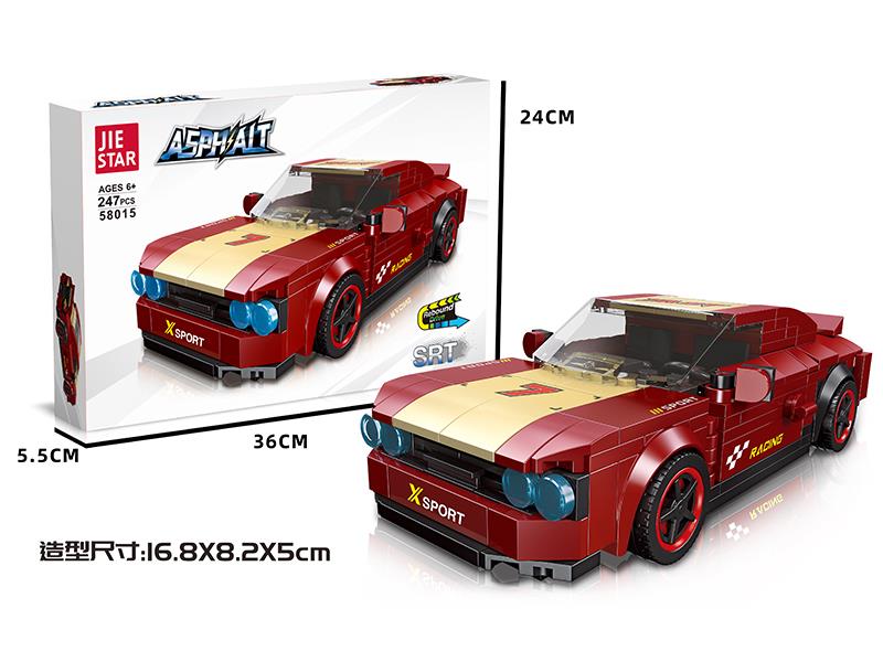 SRT Car Model Building Blocks(Pull Back)247PCS