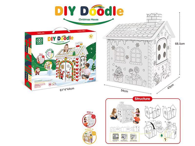 DIY Graffiti Christmas House