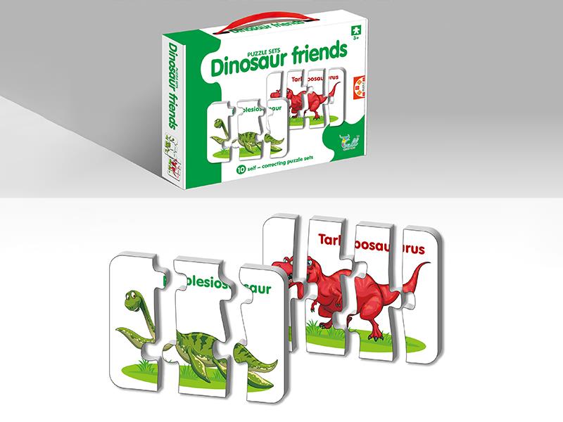 10PCS Dinosaur Match Puzzle Sets
