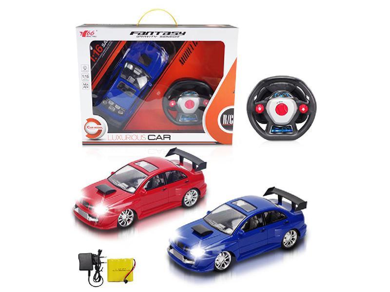 1:16 4CH R/C Car With  head Light, Steering Wheel ,Gravity Sensor