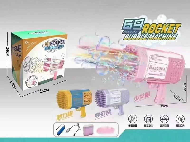 69-Hole Rocket Launcher Bubble Gun