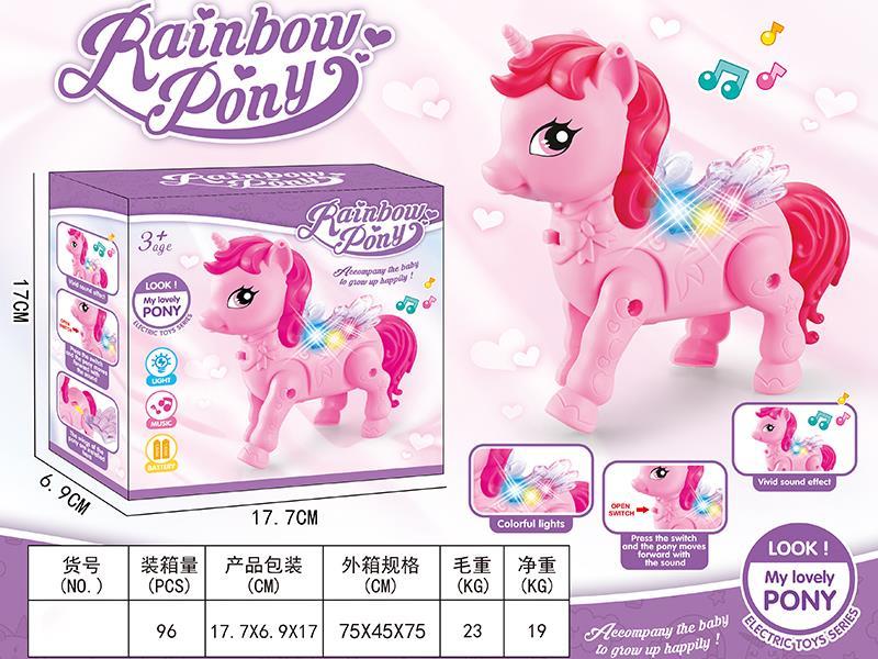 B/O Rainbow Pony