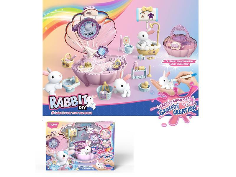 Rabbit Shell House(DIY Painting, With 1 Brush)